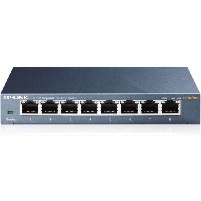 TP-Link TL-SG108 Conmutador Gigabit de 8 Puertos Negro